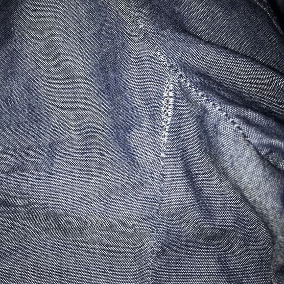 AllSaints Thirty Eight Renfield Jacket Fits Small Chambray Denim Like Buttons - Picture 7 of 11